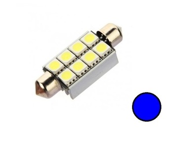 LED SV8.5 niebieska 12V CANBUS 42mm C3W C5W C10W