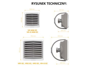 VTS NAGRZEWNICA WODNA VR2 EC 8-50 kW