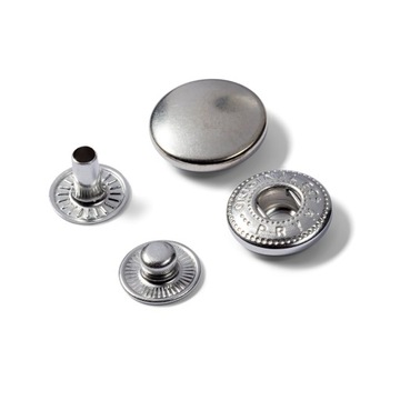 Napy zatrzaski PRYM 15mm alfa wuk SREBRNE oryginal