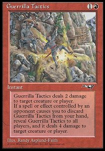 Guerrilla Tactics - 4 obrażenia przy discardzie @@