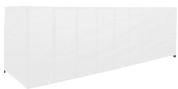 OSŁONA NA BALKON TARAS PŁOT BALKONOWA MATA SIATKA BIAŁA 500x90 cm LINKA 14m