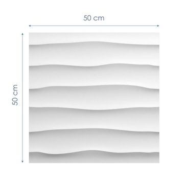 Panel ścienny 3D styropianowy FALE nr 1