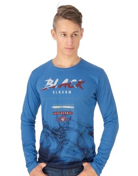 Koszulka Męska Bawełniana Podkoszulek Męski Długi Rękaw Long 1003-08 r XXL