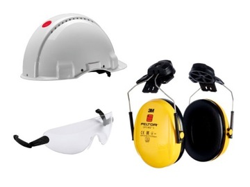 3M KASK HEŁM OCHRONNY G3000 + PELTOR OPTIME ZESTAW