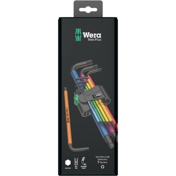 Ключи Wera Allen с шариком + Torx, набор из 18 шт.