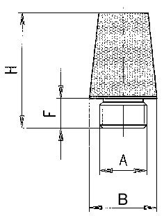 Конический шум глушитель G1/8Z