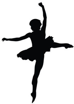 NAKLEJKI NA ŚCIANĘ BALET BALERINA BALETNICA 150cm