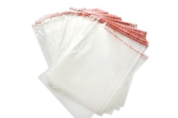 Torebki woreczki foliowe PP 35x43cm klej 100szt