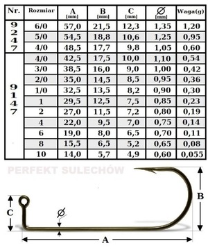 50 литейных головок JIG HOOK VMC 9147BZ № 1