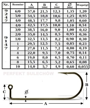 50 литейных головок JIG HOOK VMC 9147BZ № 1