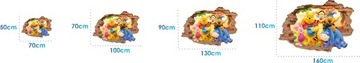 Наклейки на стену детские 3D 100х70см УЗОРЫ D