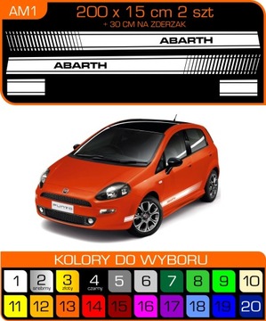 Набор наклеек Fiat Punto Evo ABARTH