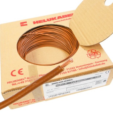 Przewód kabel linka LGY 0,5 mm brązowy 500V 100m