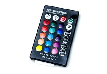 ŻARÓWKI LED RGBw T10 W5W POSTOJOWE WNĘTRZA + PILOT