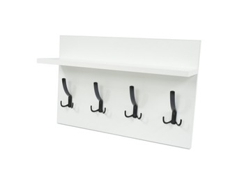 WIESZAK Z PÓŁKĄ BIAŁY 55x40 PRZEDPOKÓJ GARDEROBA