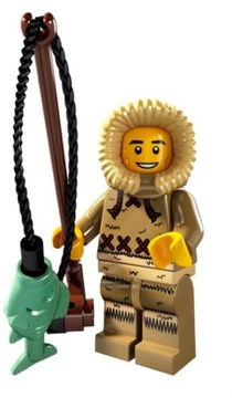 LEGO Minifigures 8805-4 Seria 5 Rybak Eskimos HiT