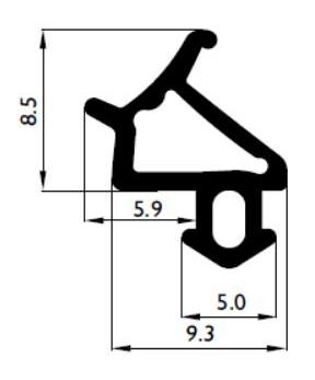Uszczelka do okien plastikowych PCV S-1530