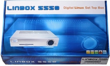 Linbox 5558 cyfrowy linux nowy tuner srebrny