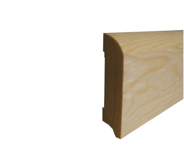 DREWNIANE LISTWY PRZYPODŁOGOWE SOSNOWE COKÓŁ 6x1,7