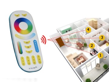 S32M МУЗЫКАЛЬНЫЙ КОНТРОЛЛЕР + ПУЛЬТ ДИСТАНЦИОННОГО УПРАВЛЕНИЯ ДЛЯ СВЕТОДИОДНЫХ RGBW ЛЕНТ