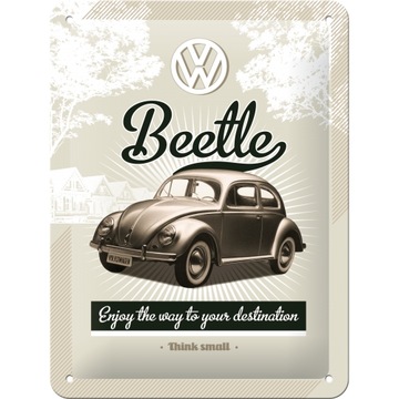 Tablica szyld VOLKSWAGEN GARBUS BEETLE VW blaszany