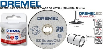 12 штук РЕЖНОЙ ДИСК 38 мм, 1,25 мм SC456B DREMEL