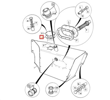 ПРОКЛАДКА ГИДРАВЛИЧЕСКОГО БАКА JCB 4CX 813/00466