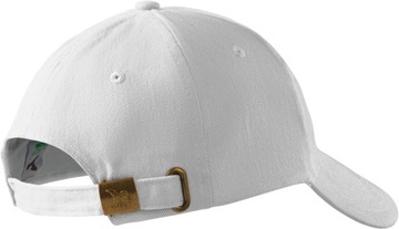 MALFINI 6P 305 czapka z daszkiem WYSOKA JAKOŚĆ 6 paneli biała