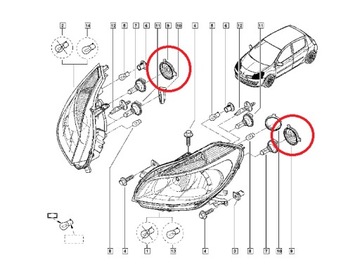 КРЫШКА ФАРЫ CITROEN PEUGEOT RENAULT 74MM