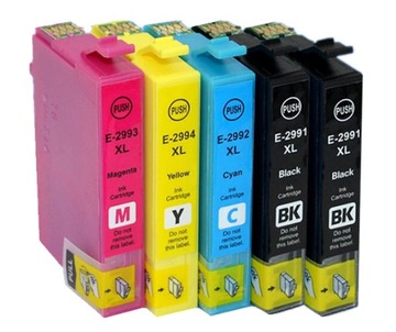5x TUSZE DO EPSON T2991 XP235 XP332 XP335 XP435 XL