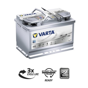 АККУМУЛЯТОР VARTA, AGM D52 СТАРТ СТОП 60Ач 680А