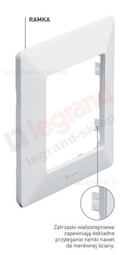 VALENA LIFE Ramka pojedyncza biała 754001