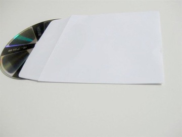Конверты бумажные для дисков без окна, белые, 1000 шт.