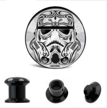 TUNELE AKRYLOWY TUNEL GWINT WEW. 14 mm STAR WARS