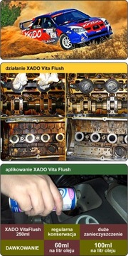 Промывка XADO Vita Flush двигателя, коробки передач и моста