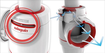 Сифон для умывальника NEO AIR WIRQUIN с аэрацией
