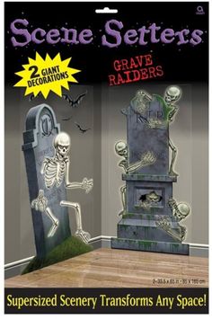 AMSCAN SCENE SETTERS 2XGIANT DECORATIONS-7027