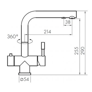 Blue Water ZARA INOX KITCHEN FATTER FOR FILTER