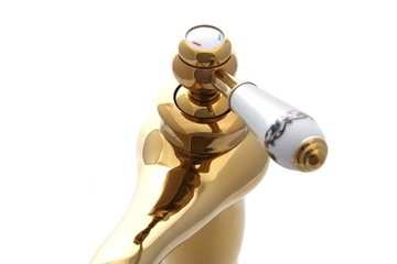 фото ориг. №4, Washbasin faucet gold gloss retro royal new