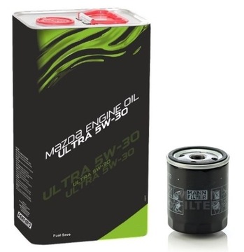Olej Syntetyczny MAZDA 5W30 5w-30 4L + FILTR MANN