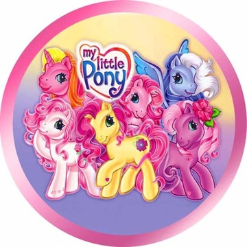 ВОЛНЫ для торта LITTLE PONY, круг, сила цвета