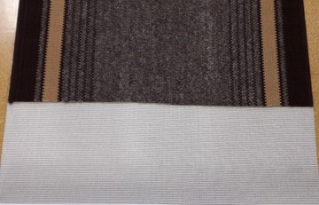 GRUBY CHODNIK DYWANOWY FRIESE 100CM POPIEL SZARY