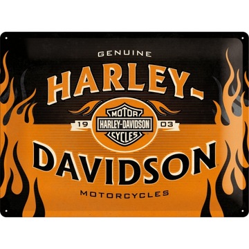 Вывеска HARLEY-DAVIDSON, подарочная банка, 30х40