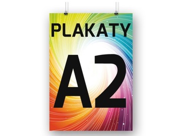 PLAKAT A2 250 SZT PLAKATY - KREDA 130/135g - 24H