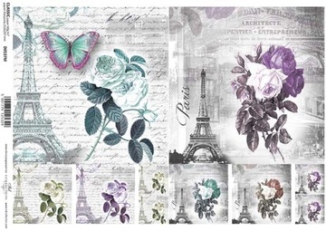 Papier Decoupage 60g RÓŻNE WZORY 537