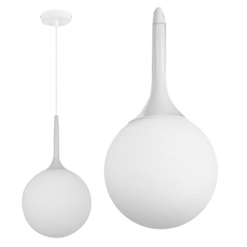 ŻYRANDOL LAMPA SUFITOWA WISZĄCA KULA CARY 20 SZKŁO