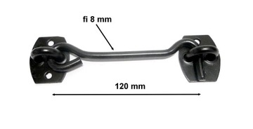 КРЮЧОК ДЛЯ СТАВНИ, ЧЕРНЫЙ КРЮЧОК 120 мм