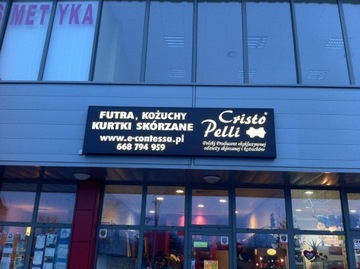 Kaseton reklamowy 600x100 cm grafika UV MOCNE LEDY