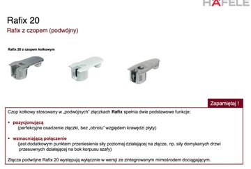 Эксцентриковый фитинг/соединитель RAFIX 20, (4 шт) HAFELE