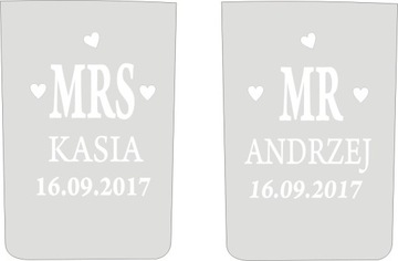 Бокалы с гравировкой для водки 30мл свадьба Быстро 48 часов